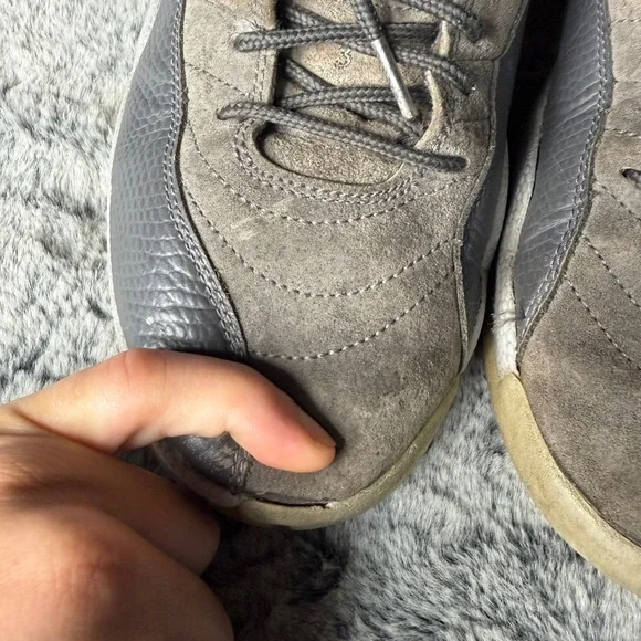 Jordan 12 Retro Dark Grey Wolf Grey Gold Mens Basketball Shoes 130690-005 Size 9 - Picture 5 of 11